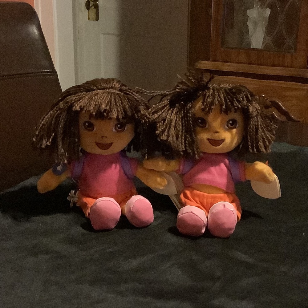 TY Dora The Explorer Beyond the Backpack Beanie Baby - Set of 2